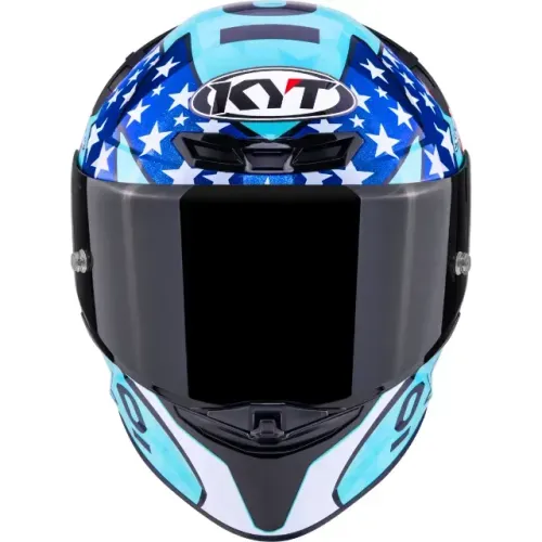 Capacete KYT TT Revo Leopard Americas - Azul *LANÇAMENTO*