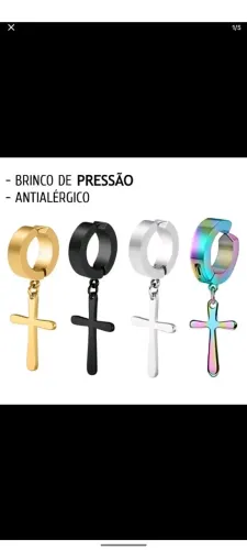 Brincos de pressão novos