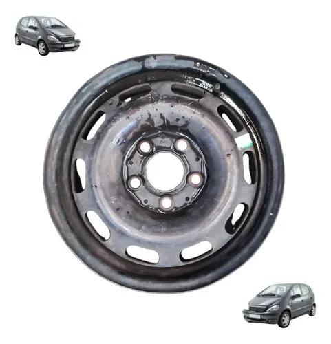 Roda Ferro Aro 15 Mercedes Classe A 1999 A 2005 Preto