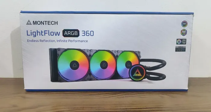 WARTE COOLER MONTECH LIGH TFLOW ARGB 360 - NOVO ( 300 REAIS PARA VENDER AGORA )