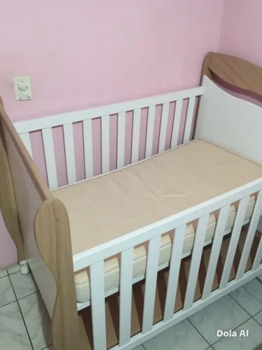 BERÇO CAMA SEMINOVO + COLCHÃO