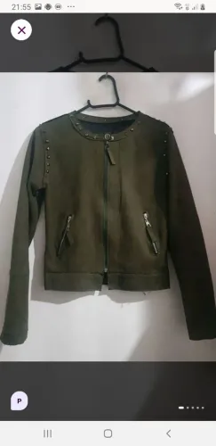 Jaqueta feminina verde