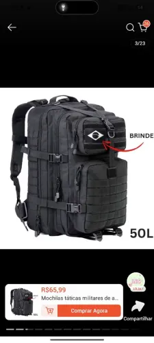 Mochila tatica 50 litros