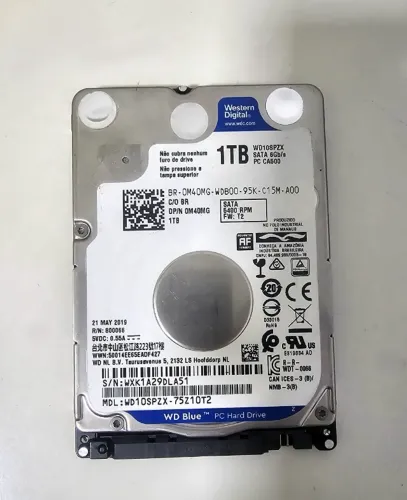 HD de 1TB SATA Western Digital Blue notebook