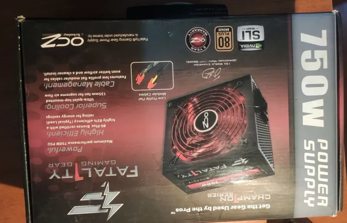  Fonte gamer de Alimentação OCZ Fatality 750 