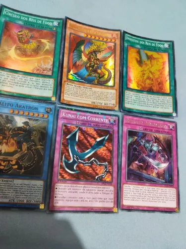 Cards Yugioh Foil/Raras Originais c/Sleeve