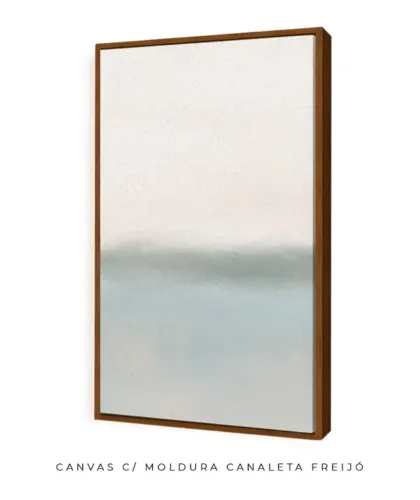 QUADRO DECORATIVO PAISAGEM VERDE E AZUL - 50x70cm - PRONTA ENTREGA