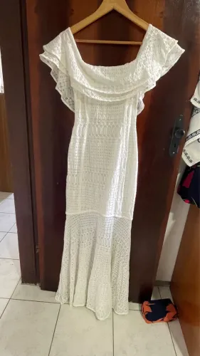 Vestido longo branco