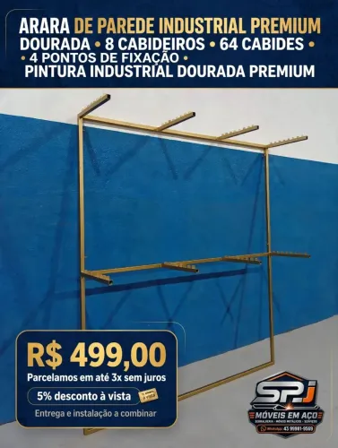 Arara de parede premium