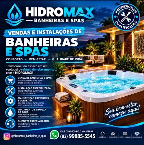 BANHEIRAS DE HIDROMASSAGEM E SPAS - INSTALAÇÃO E MANUTENÇÃO