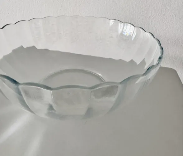 Vasilha de Vidro para Sobremesa - 20cm | Resistente e Elegante