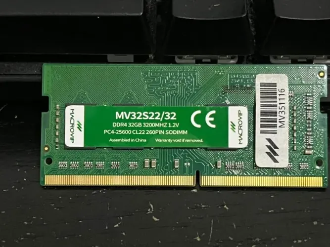 MEMORIA RAM NOTEBOOK 32GB 3200MHZ