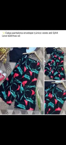 Calça e saias pareô Tam U
