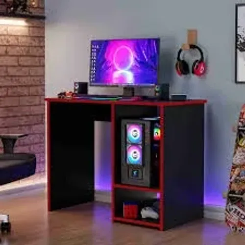Mesa Gamer PX Preto Vermelho J A Moveis - Entrega Rápida!