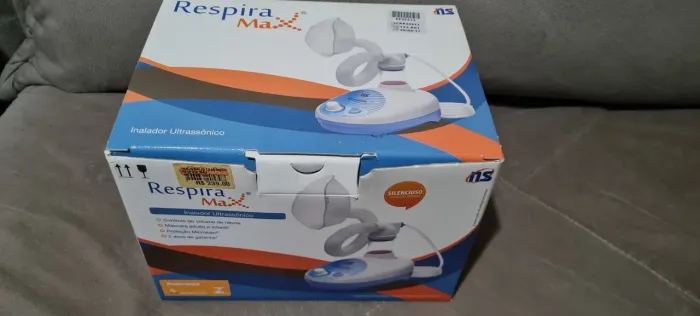 Inalador ultrassônico completo usado somente uma vez