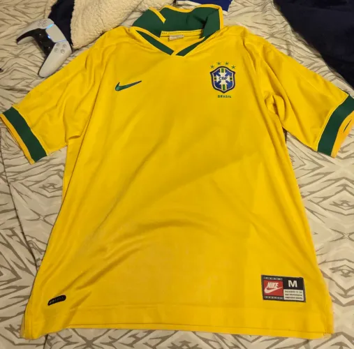 Camisa seleçao brasileira brasil 1997 verde e amarela M