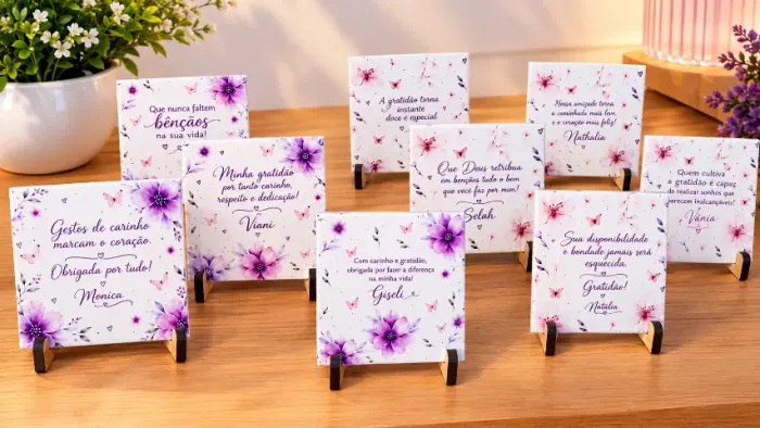Azulejo em ceramica personalizados
