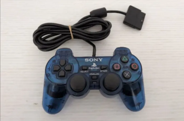 Controle Original PS2 Ocean Blue