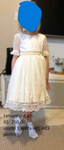 vestido daminha de honra