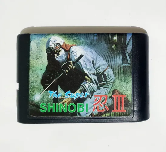 THE SUPER SHINOBI 3 PARA MEGA DRIVE E SEGA GENESIS CARTUCHO ZERADO RARIDADE