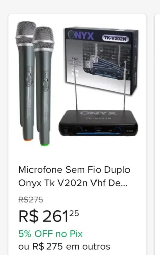 Microfone sem fio 