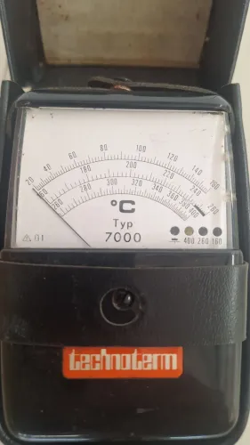 Termômetro Industrial Alemão Technoterm Typ 7000 - Vintage de Precisão