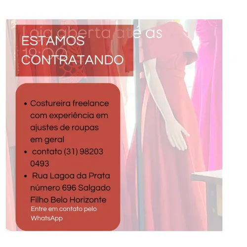 Preciso de costureira freelance 