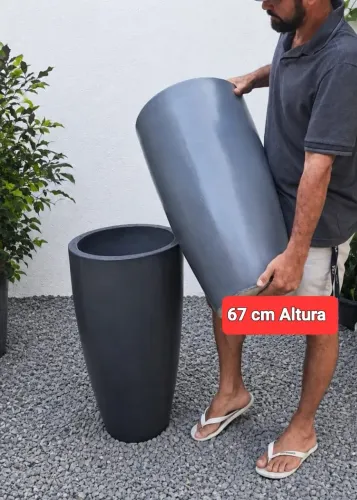 VASOS FIBROCIMENTO TAMANHOS 67cm ALTURA 85 REAIS FAÇO ENTREGA