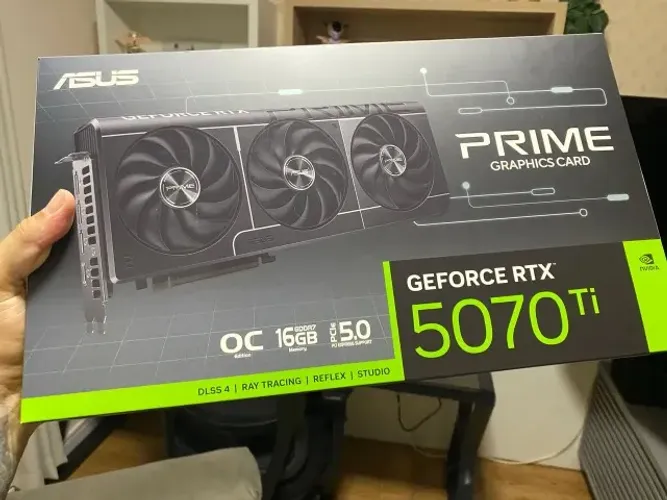 Placa de vídeo NVIDIA RTX 5070 TI 16GB Asus Prime