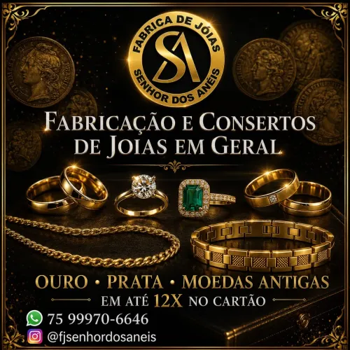 Alianças em ouro, prata ou moeda antiga 