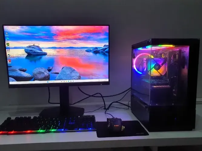 PC Gamer Completo RTX 3050 + i5 10ª Geração SSD M2 500Gb DDR4 16Gb + Monitor AOC 180Hz 