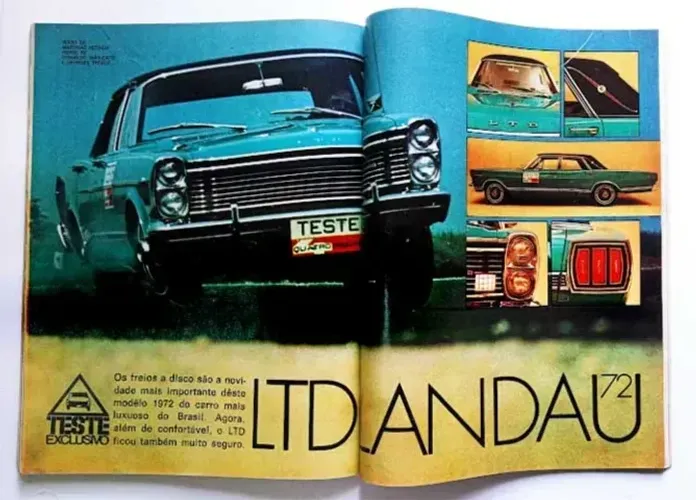 Ford LTD Landau 1972 - Revista Quatro Rodas