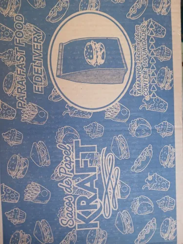 VENDO 5 CAIXAS DE SACO DE PAPEL KRAFT FORTYPEZ 24CM X 34CM COM 100 UNODADES CADA CAIXA 