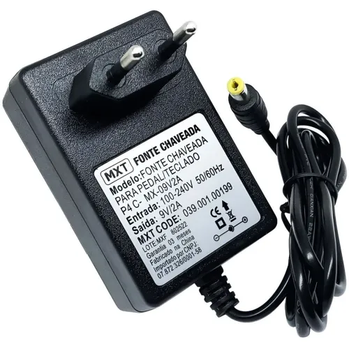 FONTE CHAVEADA PARA PEDAL/TECLADO 9V