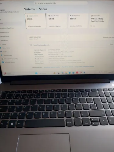 Vendo ou troco notebook i3 12° 8gb, 256gb