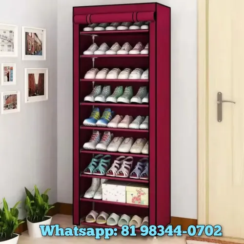 Sapateira 27 Pares Grande com Capa Protetora - Organize Seus Calçados com Praticidade
