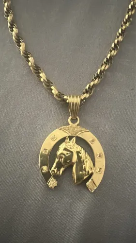 Ouro 18k pingente 12.5 grama 600 por grama 