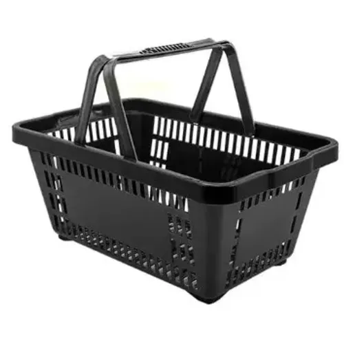 Kit 5 Cestas Mercado Cestinha Supermercado Preto