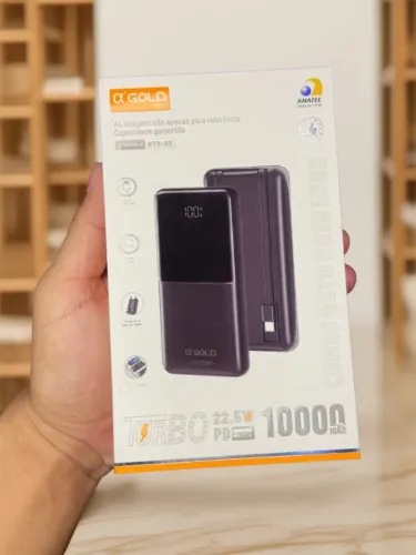 Carregador Portátil Power Bank 10000Ah BTE-35 A?Gold an15