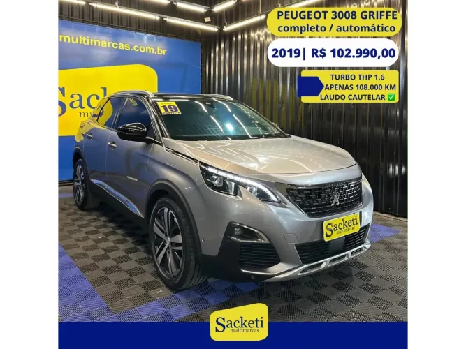 Peugeot 3008 Griffe 1.6 Turbo 16V 5P Aut. 2019