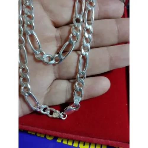 Cordão Prata 950 70 Gramas 7 mm Maciço Elos Corrente
