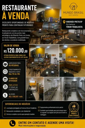RESTAURANTE PRONTO LOCALIZADO PERTO AO FORUM