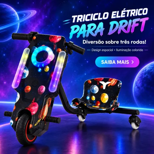 Triciclo Drift Elétrico Infantil 