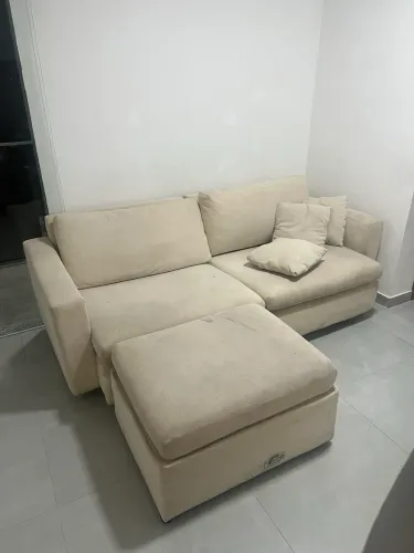 Sofá Almofada Soltas 4 Lugares 
