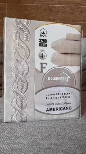 Jogo de cama Casal Premium 3200 Fios Bouquetex 4 Peça Hotel Confort s
