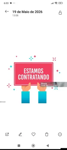 Vaga para auxiliar de cozinha. 