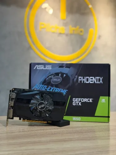 Placa de Vídeo ASUS Phoenix GeForce GTX 1650 OC 4GB | GDDR5 | Compacta - Olx Pay