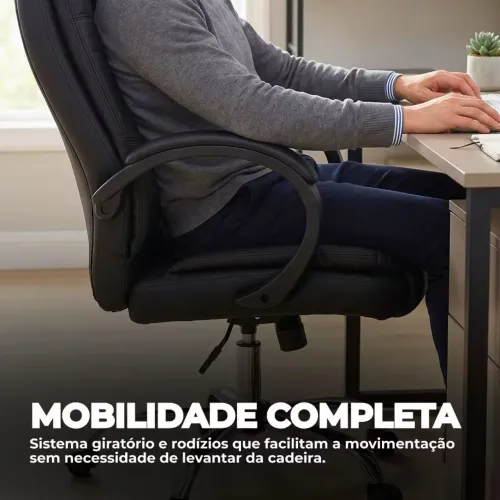 ? CADEIRA MODELO PRESIDENTE ?  Conforto, elegância e qualidade para o seu escritório 