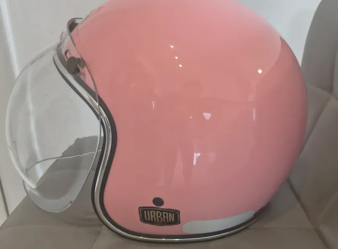 Capacete Urban Bolha Rosa XL (61/62) + Viseira Extra