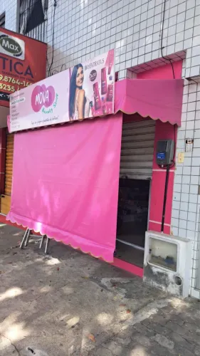 Toldo Comercial Rosa para Sol e Chuva